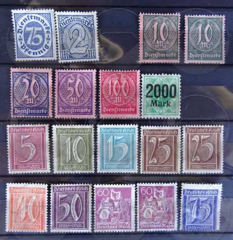 GERMANIA 1922 Lotto di 655 francobolli