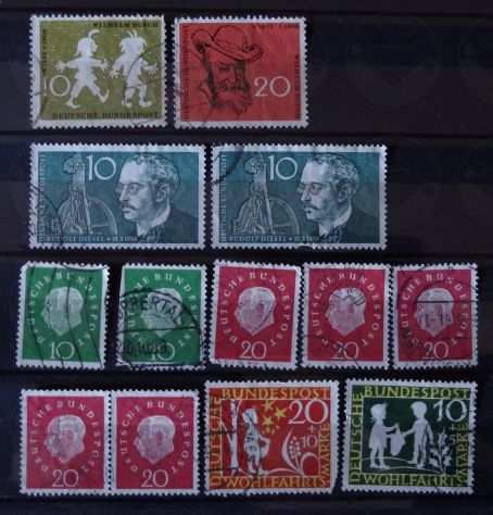 GERMANIA 1948-1998 Lotto di 63 francobolli