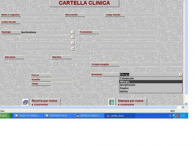 GESTIONALE AMBULATORIO DI CARDIOLOGIA SU PENDRIVE