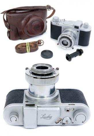 GGS Lucky italian camera made in Italy Leica copy. Rare Fotocamera analogica