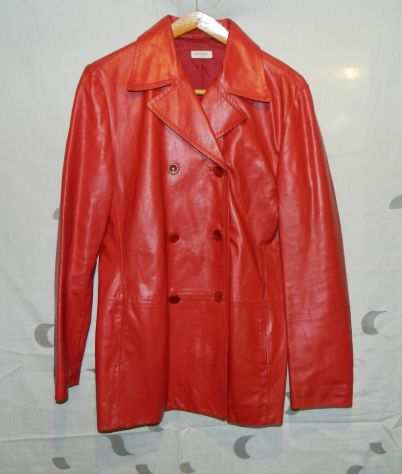 Giacca donna MAXampCo. in pelle rossa 44