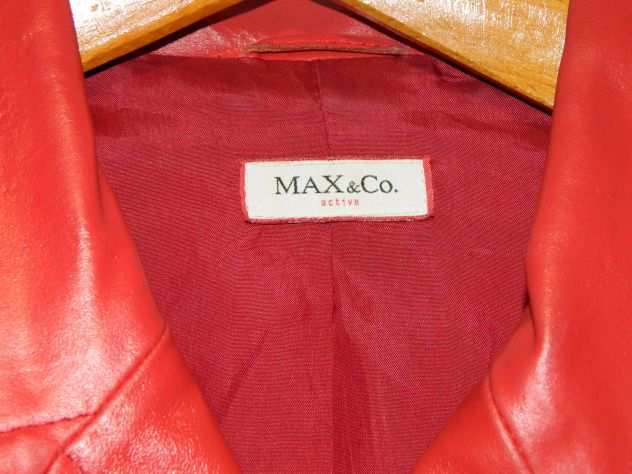 Giacca donna MAXampCo. in pelle rossa 44
