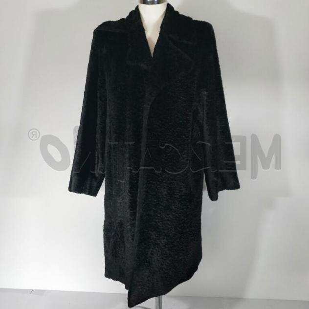 Giacca donna nero velluto tipo pelliccia Taglia 44