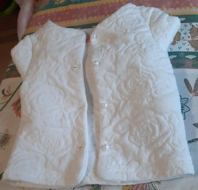 giacca maniche lunghe 9-12 mesi bianco