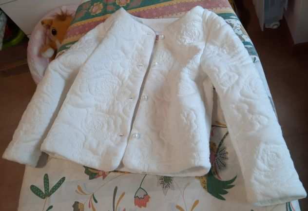 giacca maniche lunghe 9-12 mesi bianco