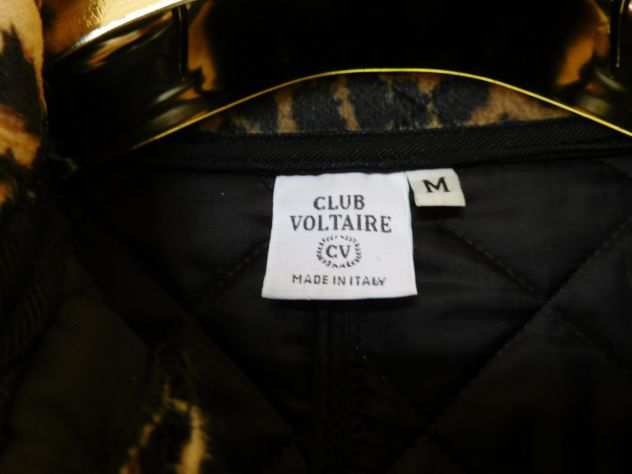 Giaccone donna CLUB VOLTAIRE leopardato imbottito Tg. M, made Italy