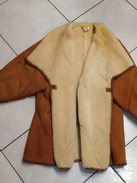 Giaccone vero montone shearling interno pelliccia PARTICOLARE