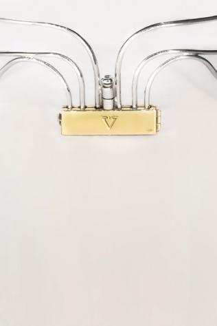Gianluca Vietri Art - 18 carati Oro bianco, Oro giallo, Perle naturali - Collana, Collana con pendente - 0.90 ct Diamante