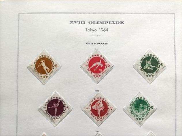 Giappone 1964 - Olimpiadi Tokyo serie completa con foglietti compresa la rara serie ldquoMIHONrdquo (Specimen) MNH - No Reserve Price