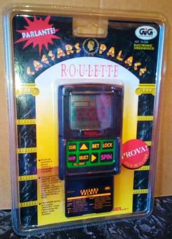 GIG tiger Caesars Palace Poker Roulette Slot LCD game amp watch console portatile