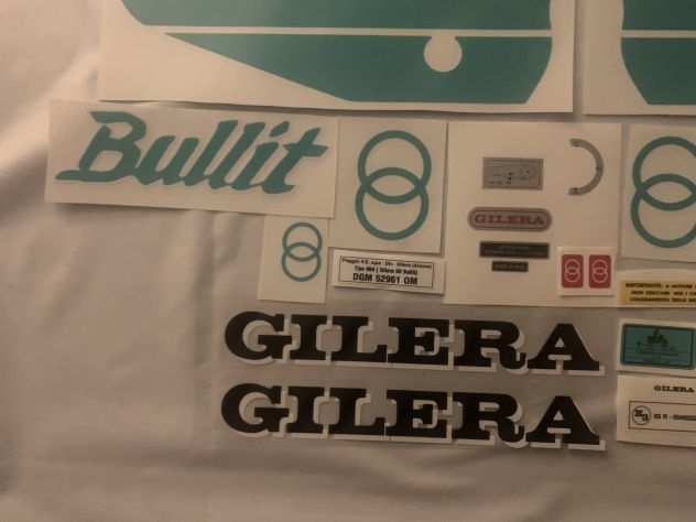 gilera bullit 1 serie verde kit adesivi