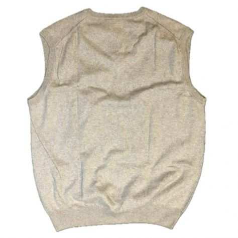 Gilet Arfango Grigio Chiaro M in Cotone e Cashmere, Eleganza Casual