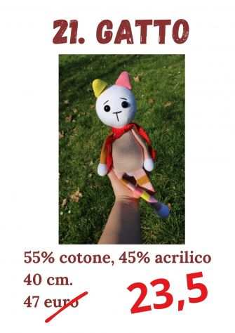 giocattoli.pupazzi.Sconto 50.Amigurumi.Per bambini