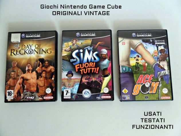 Giochi Nintendo Game Cube originali, (boxati) e funzionanti
