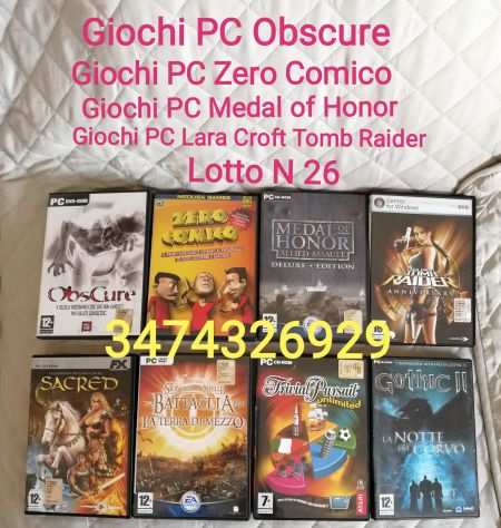 GIOCHI PC DVD Lara croft e FIFA e PS2