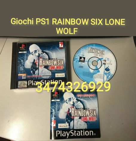 Giochi PS1 RAINBOW SIX LONE WOLF ITA