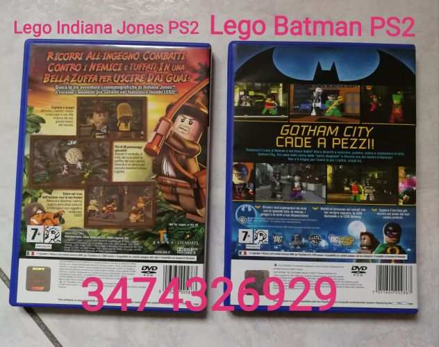 Giochi PS2 Lego Batman e igraveego Indiana Jones