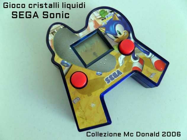 Gioco a cristalli liquidi SONIC,SEGA, Mc Donald collezione 2006