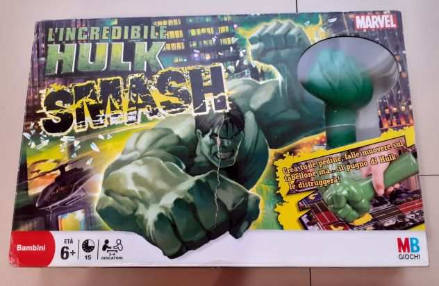 GIOCO IN SCATOLA LICREDIBILE HULK SMASH -MARVEL- -MB GIOCHI- (ANNO 2008)