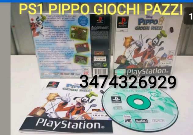 Gioco PS1 PIPPO GIOCHI PAZZI PAL ITA