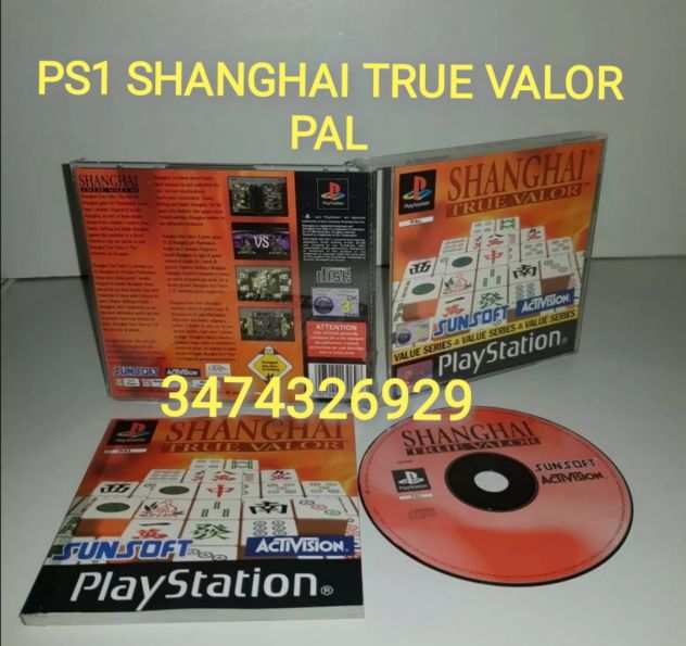 Gioco PS1 SHANGHAI TRUE VALOR PAL