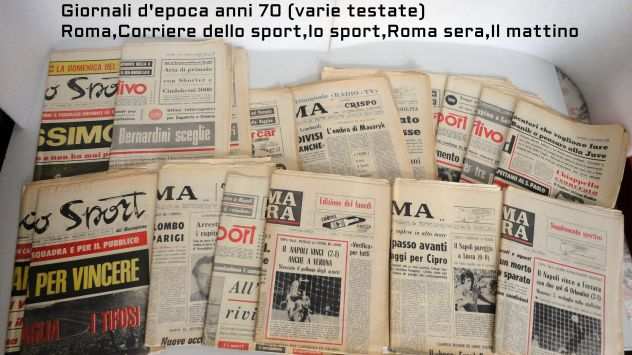 Giornali depoca (varie date e testate) anni 70