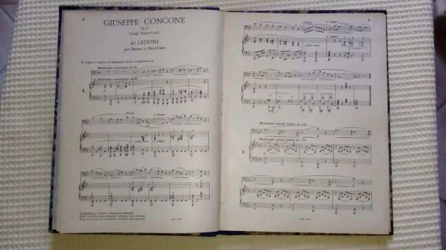 Gisueppe Concone, lezioni per Basso o Baritono spartito musicale del 1933