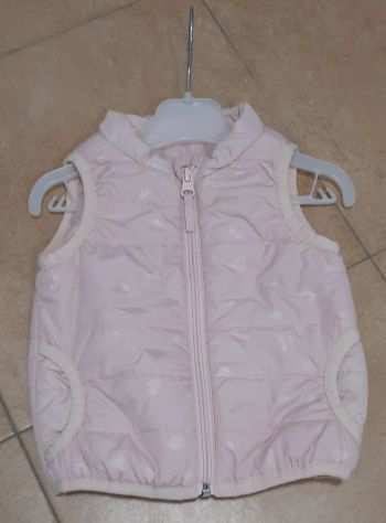 giubbino gilet senza maniche Prenatal neonata 3-6 mesi rosa