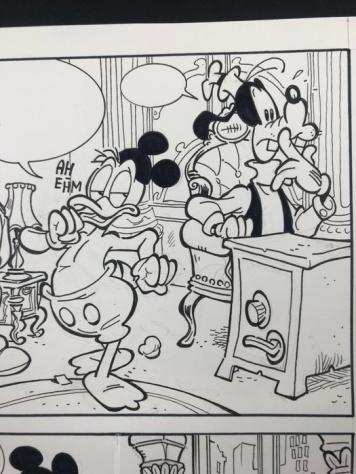 Giuseppe Ferrario, Tito Faraci - 1 Original page - Topolino e i Misteriosi Contrabbandieri - 1997