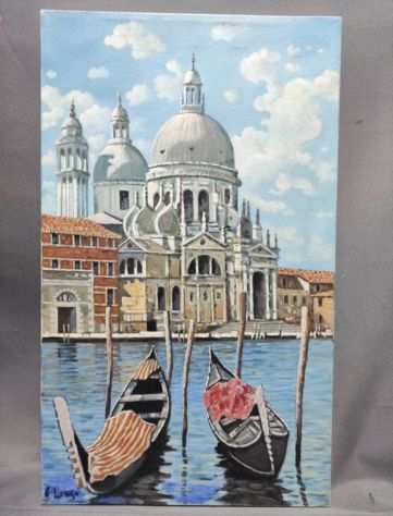 Giuseppe Luongo olio su tela 50x30 venezia