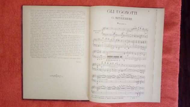 Gli Ugonotti di Giacomo Meyerbeer,spartito musicale del 1900