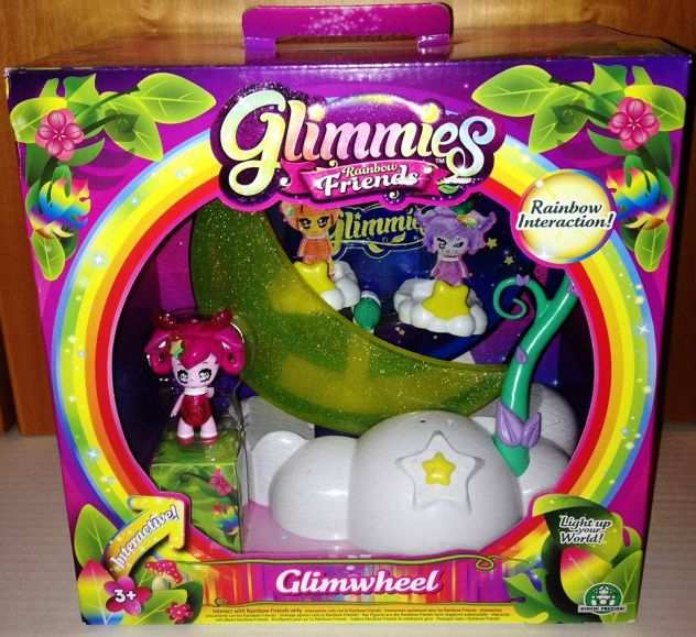 Glimmies Rainbow Friends Glimwheel con Mini Doll luminosa Giochi Preziosi Glow