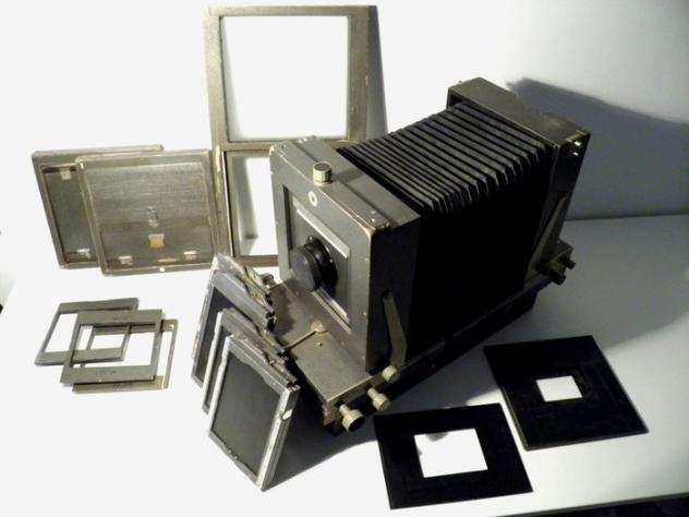 Globica camera  Anastigmat f5.6 8 inch lens  accessories - DDR East Germany Fotocamera grande formato