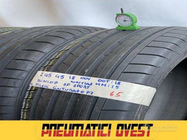Gomme Usate DUNLOP 245 45 18