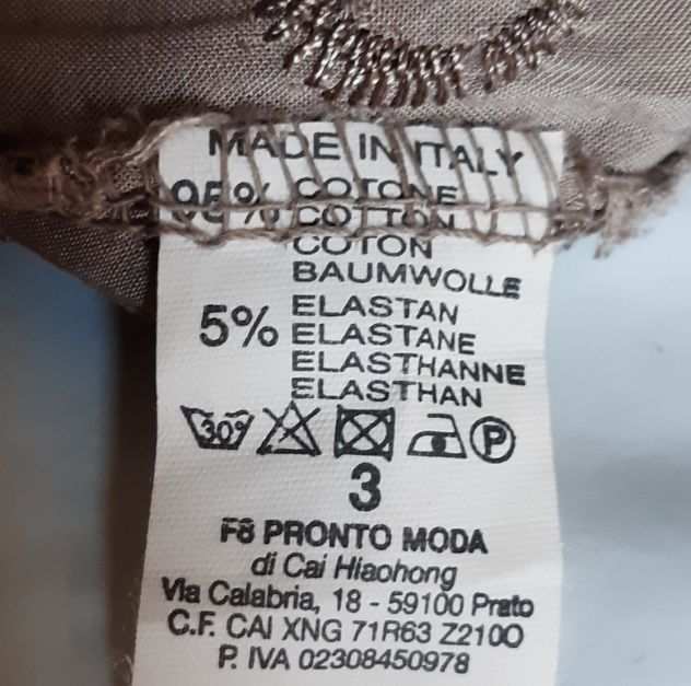 Gonna made in Italy in cotone e un omaggio