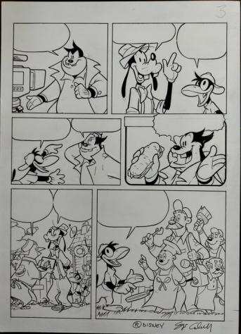 Goofy I TL 3487-4 - Il testimonial - inked original page 3 by Sergio Cabella - (2020)
