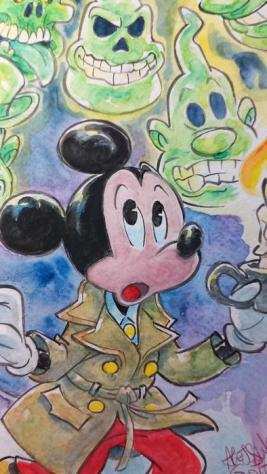 Gottardo, Alessandro - 1 Watercolour - Mickey Mouse - quotNella tana dei fantasmiquot - 2024