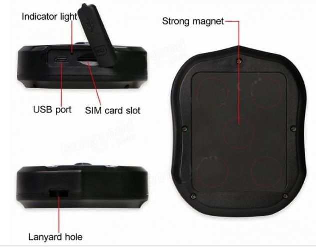 GPS Tracker con calamita e batteria interna