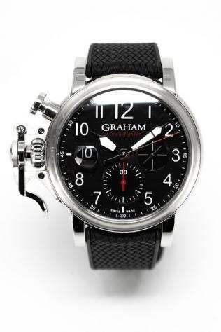 Graham - Chronofighter Grand Vintage Arabic Numerals Black Rubber 2CVDS.B29A - BRAND NEW - 2CVDS.B29A - Uomo - 2011-presente