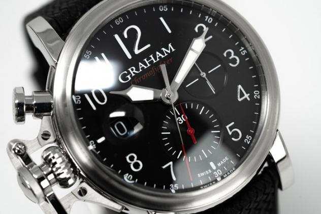 Graham - Chronofighter Grand Vintage Arabic Numerals Black Rubber 2CVDS.B29A - BRAND NEW - 2CVDS.B29A - Uomo - 2011-presente