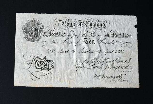 Gran Bretagna. - 10 Pounds 1935 - Operation Bernhard  Sachsenhausen forgery