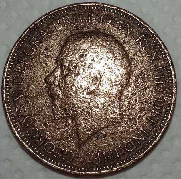 Gran Bretagna Half Penny Giorgio V 1935