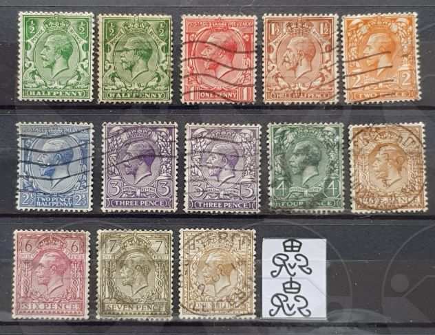 GRAN BRETAGNA Re Giorgio V e Re Edoardo VIII francobolli