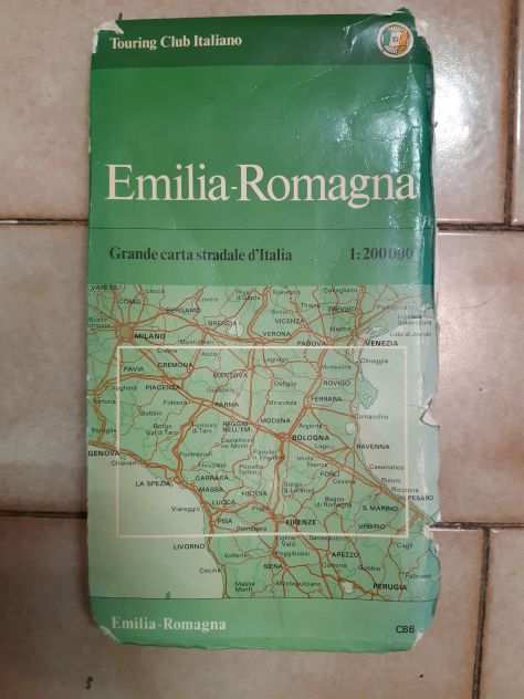 Grande carta stradale Emilia Romagna