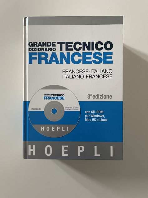 Grande dizionario tecnico di francese, HOEPLI, con CD-ROM