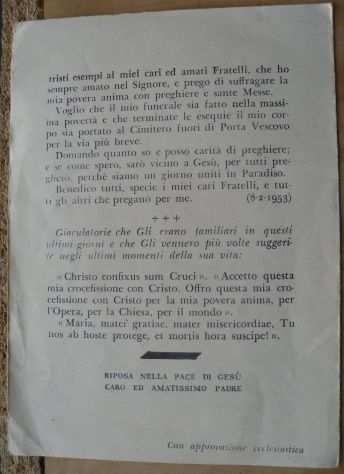 GRANDE FOTO CARTOLINA DI GIOVANNI CALABRIA 1879-1954 - CON SCRITTO NEL RETRO -