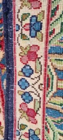 Grande tappeto persiano kirman Raven Persia anni 90 Mille Fiori 340 x 240