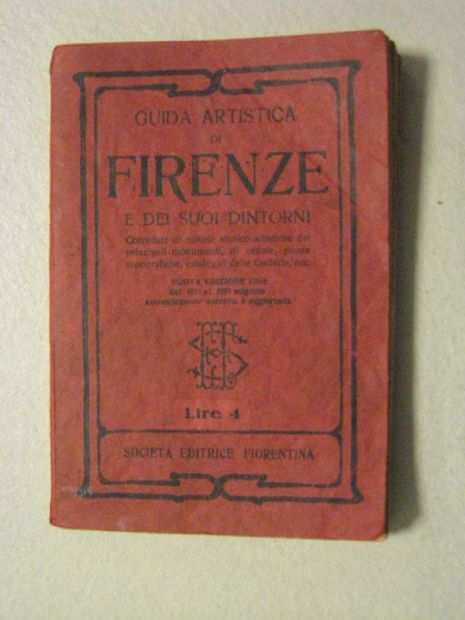 GRAZIOSA PICCOLA GUIDA ARTISTICA DI FIRENZE DEL 1933