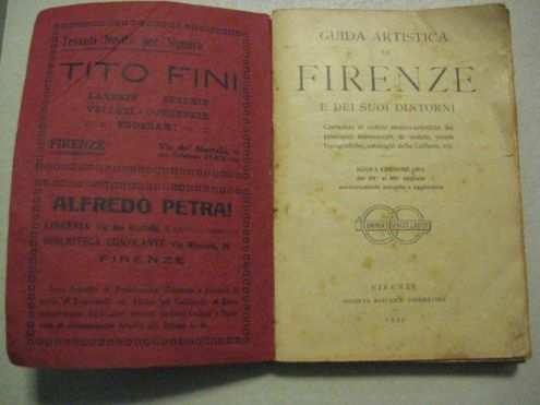 GRAZIOSA PICCOLA GUIDA ARTISTICA DI FIRENZE DEL 1933