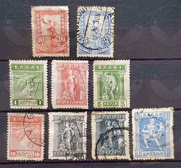 GRECIA 1901-1937 Lotto di 29 francobolli